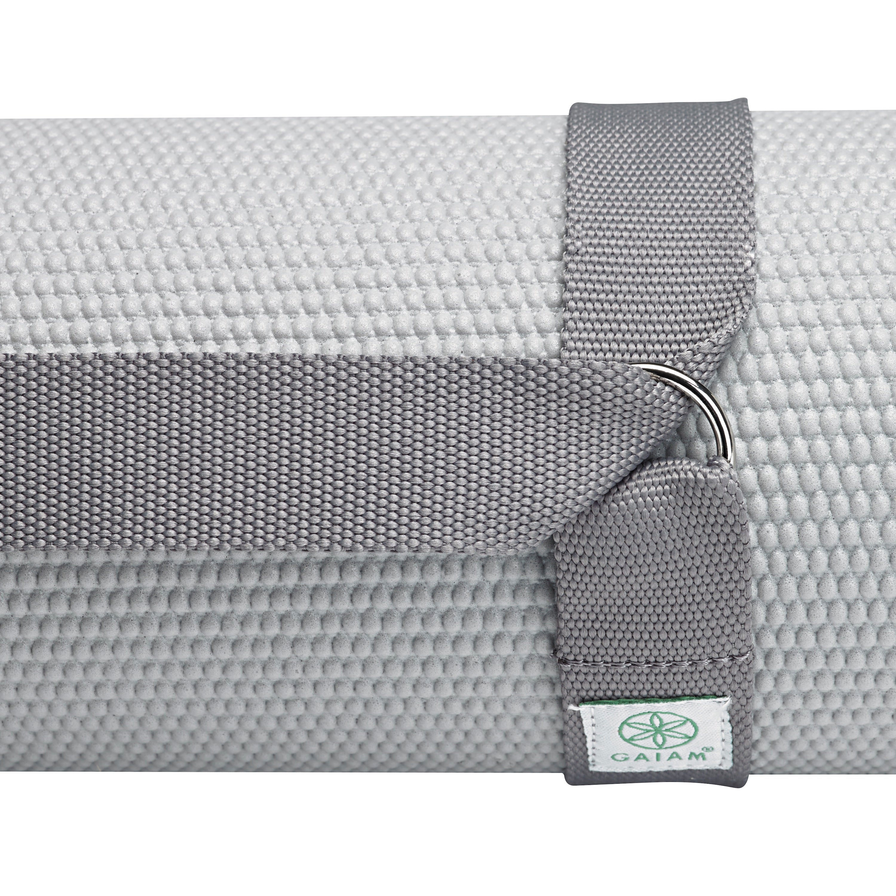 Gaiam Easy-Cinch Yoga Sling Grey closeup